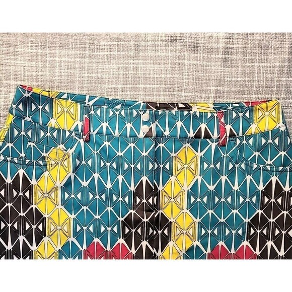 SLAZENGER Golf Womens Size 8 Sport Skort Multicolor Print - Picture 8 of 8